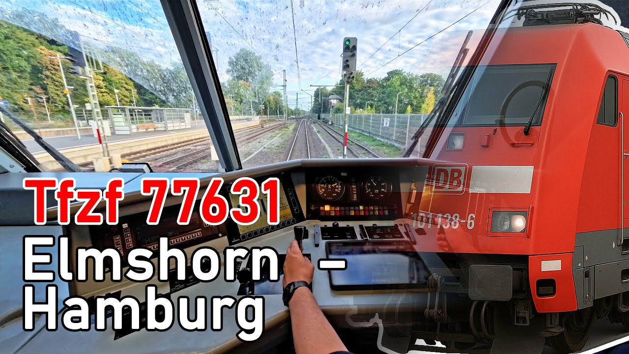 Vollgas! Nur mit der Lok in den Feierabend | Baureihe 101-Führerstandsmitfahrt | Elmshorn – Hamburg