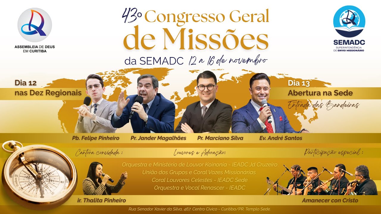 Manhã Missionária | 43º Congresso Geral de Missões da SEMADC (15/11/2025)