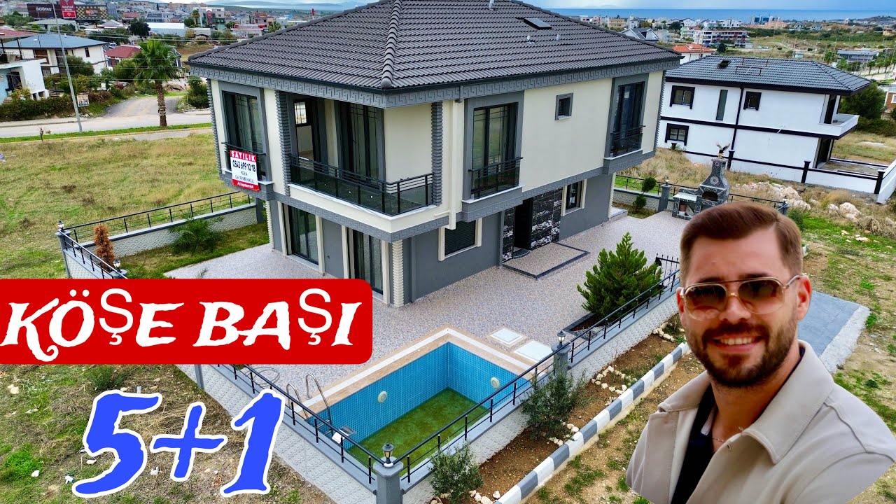 Didimde Satılık Tam Müstakil Havuzlu 5+1 Ayrı Mutfak Villa
