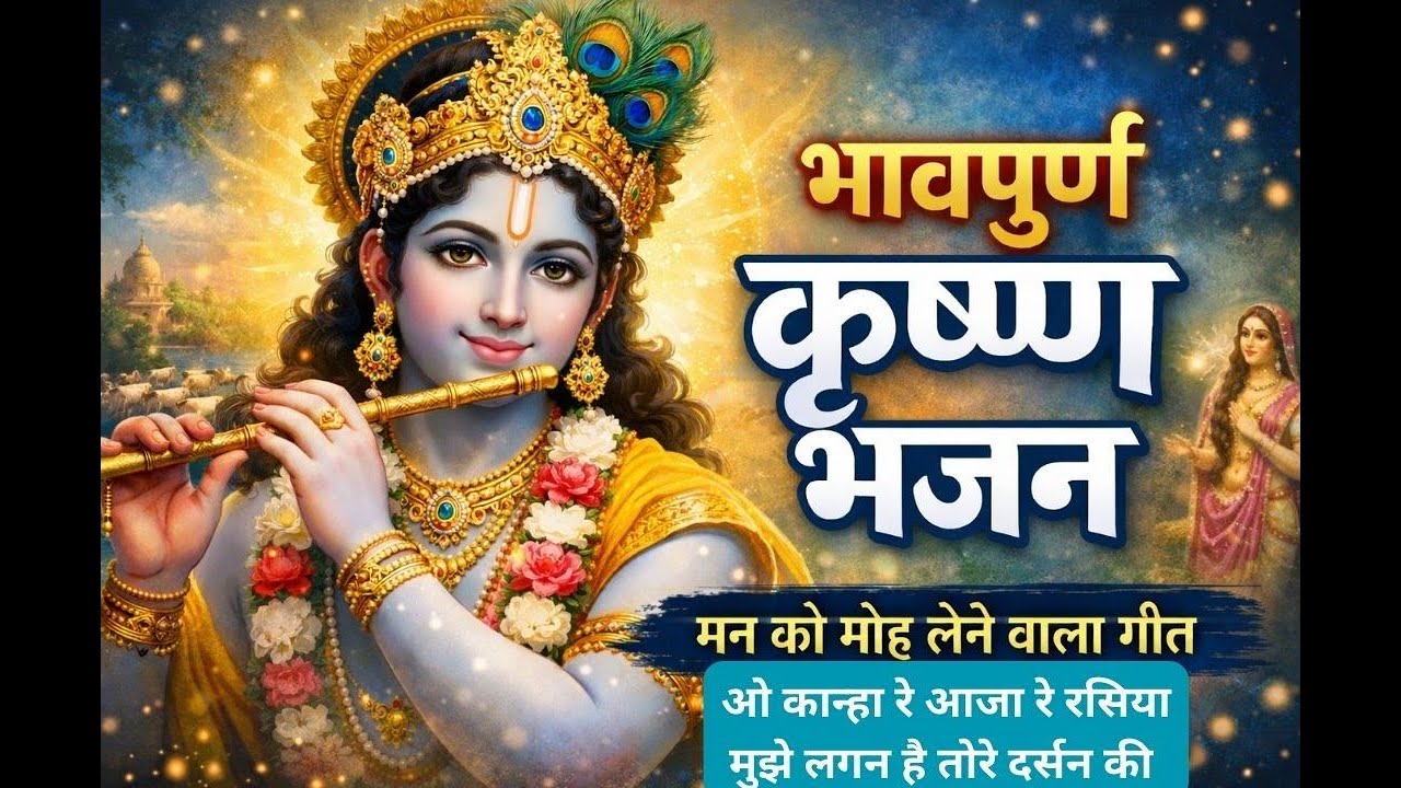 ओ कान्हा रे आजा रे रसिया मुझे लगन है तोरे दर्सन की।  O Kanha Re Aaja Re Rasiya Mjujhe Lagan Hai