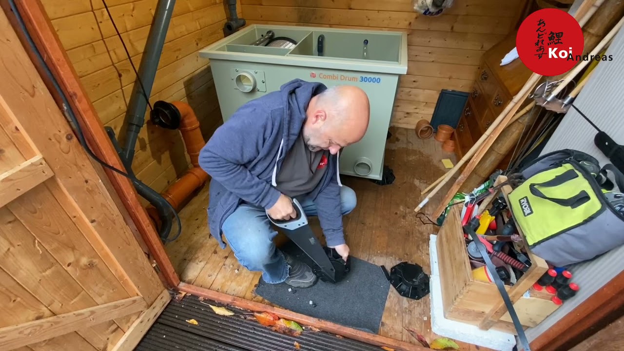 Koi Andreas baut ein: Combi Drum 30000 Trommelfilter