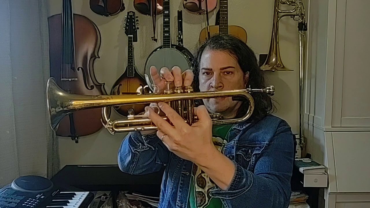 Baby Shark Easy Trumpet Tutorial - 1-note version and 3-note version