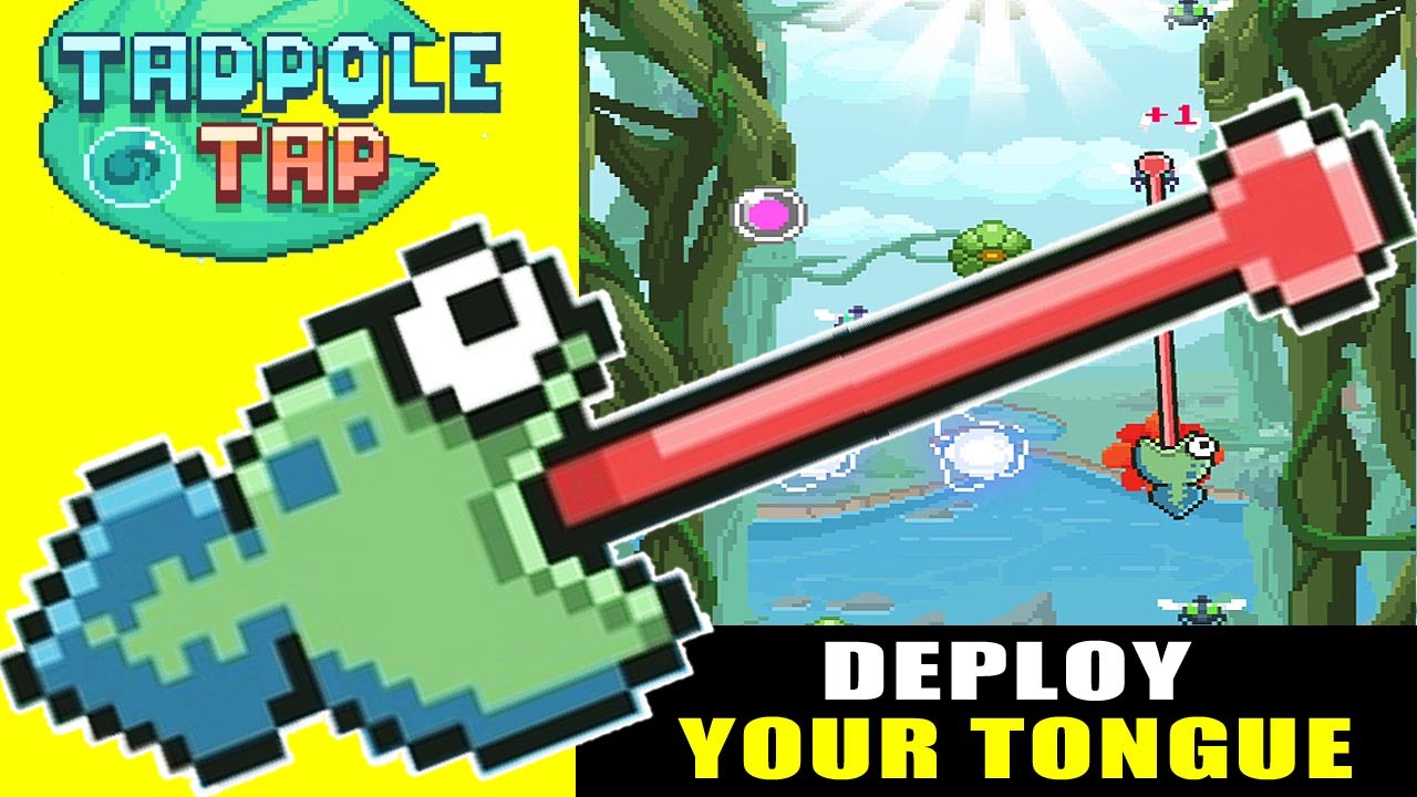 Tadpole Tap : Deploy Your Tongue !  Retro Arcade ios gameplay