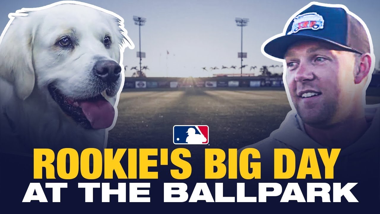 Dog day at the ballpark! Rhys Hoskins + Rookie