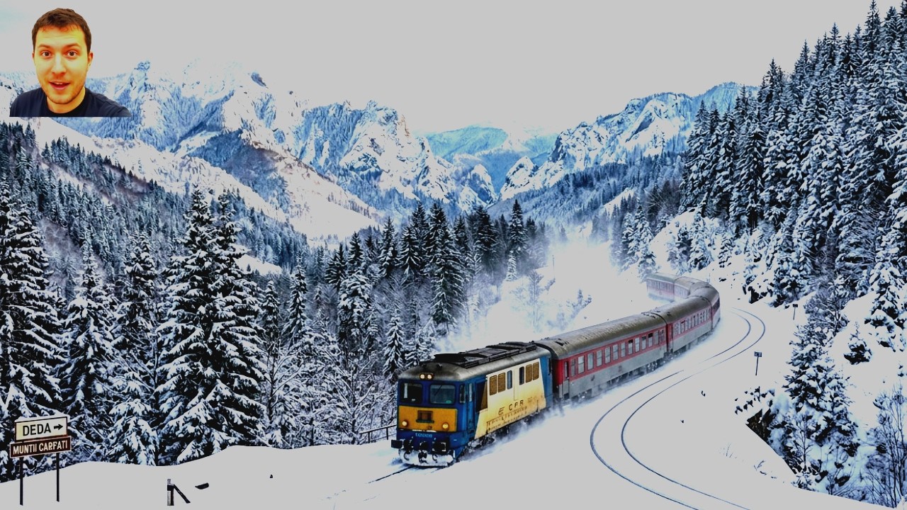 Winter Train Journey | Relaxing Railway ASMR (No Music)❄️