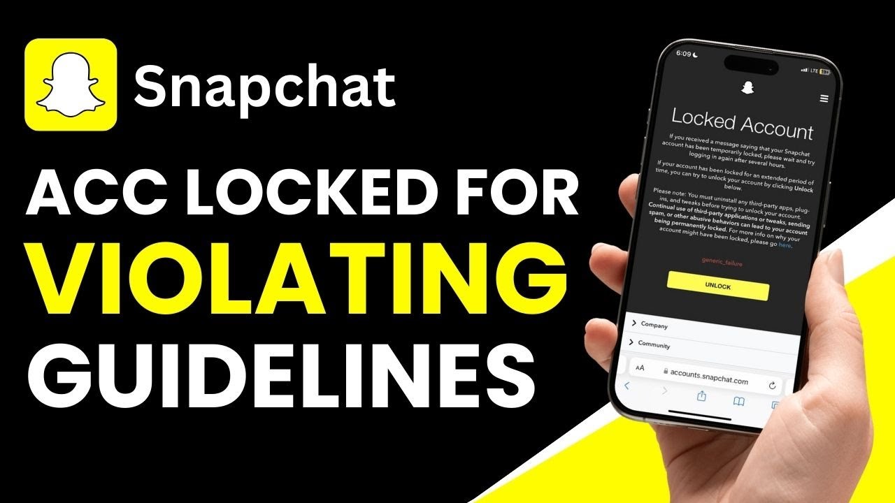 Snapchat Account Locked for Violating Community Guidelines ! How to Fix?