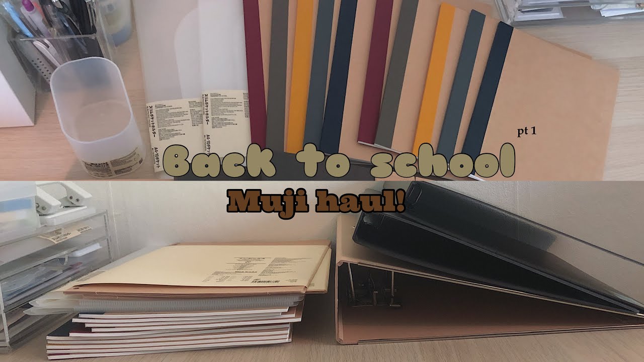 Back to school muji haul ♡︎ stationery (pt1)