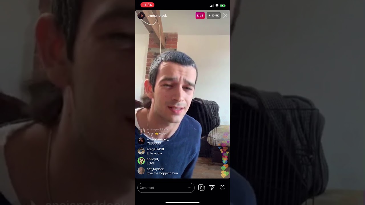 Matty Healy Instagram Live Part 2 - May 22, 2020