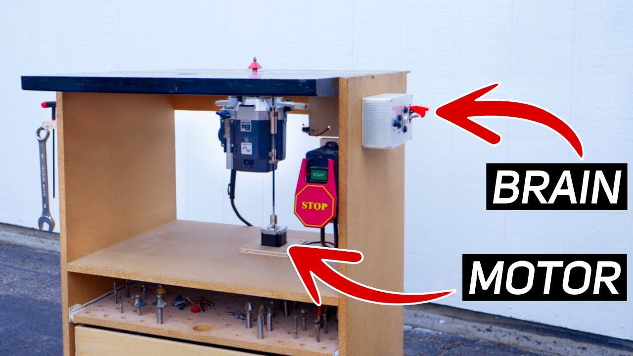 Ultimate DIY Router Lift - It's ELECTRIC! And Budget Friendly!