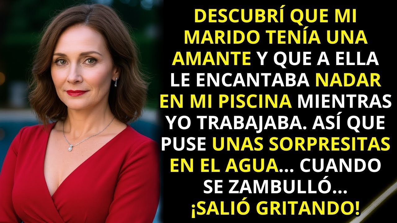 La amante de mi marido adoraba nadar en mi piscina, así que le dejé una sorpresa en el agua …