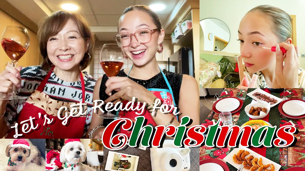 GRWM：ドバイで過ごしたクリスマスの1日🎄特別な日のランチ・メイク・ファッション｜Let's Get Ready for Christmas