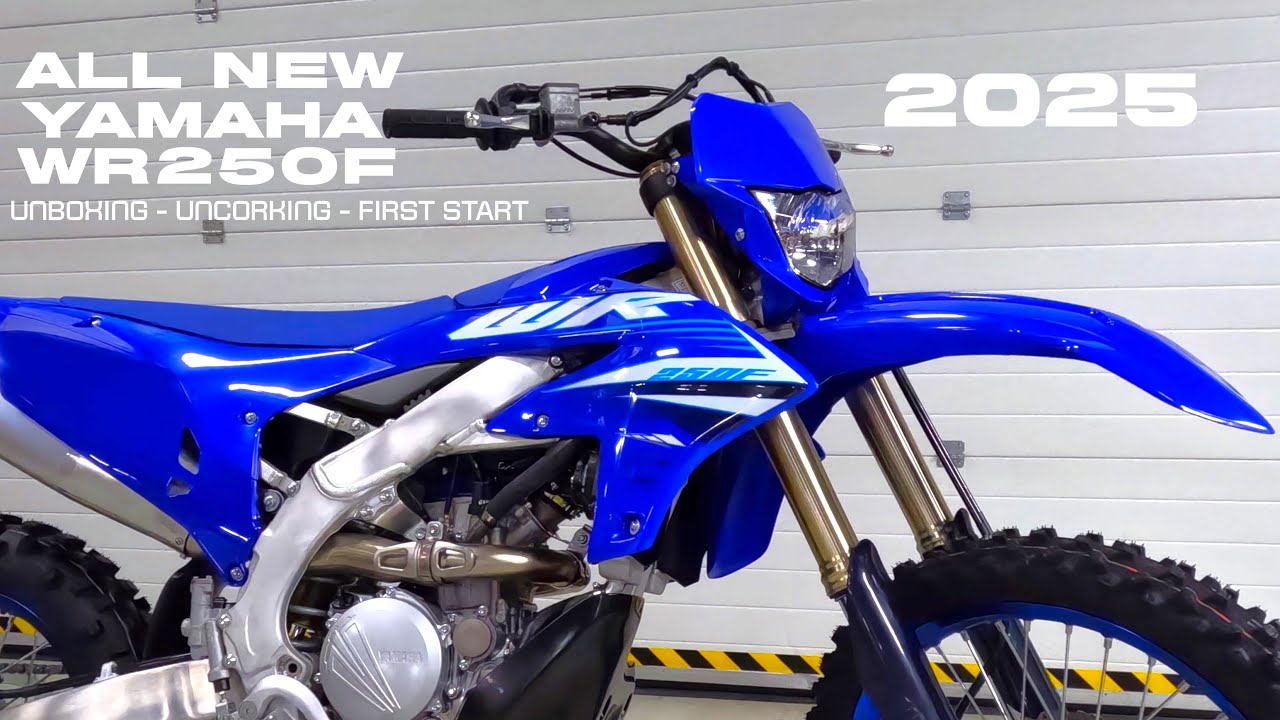 2025 YAMAHA WR250F - UNBOXING NEW BIKE - FIRST START | 4K