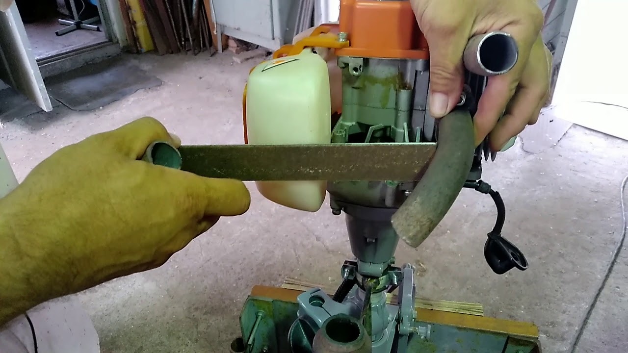 Carver MHT-3.8S монтаж глушителя от скутера.