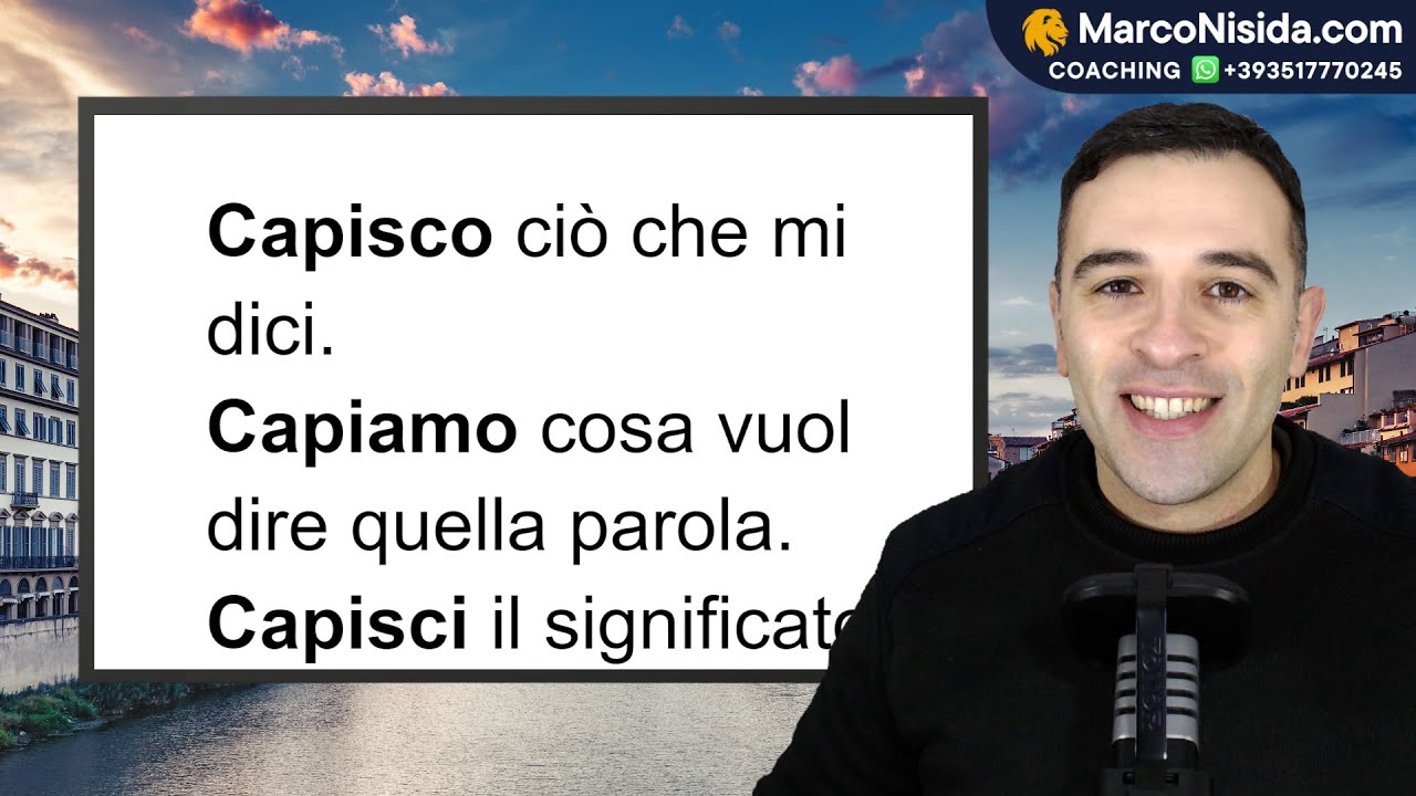 Curso de Italiano para Principiantes 32 CAPIRE Verbos Italianos con Frases Útiles