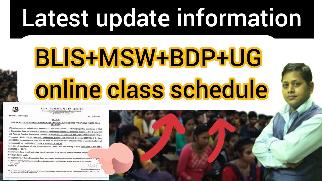 NSOU update information 2022