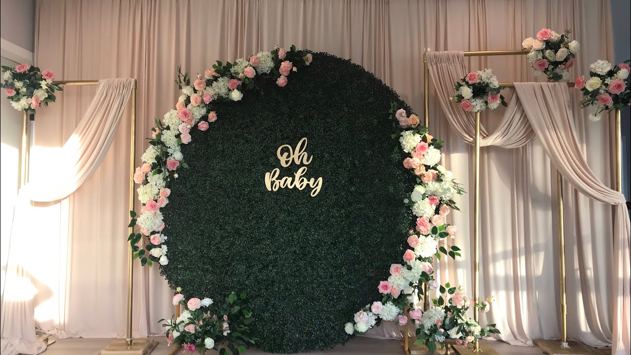DIY- Round Boxwood Hedge setup Diy - Floral Boxwood Wall