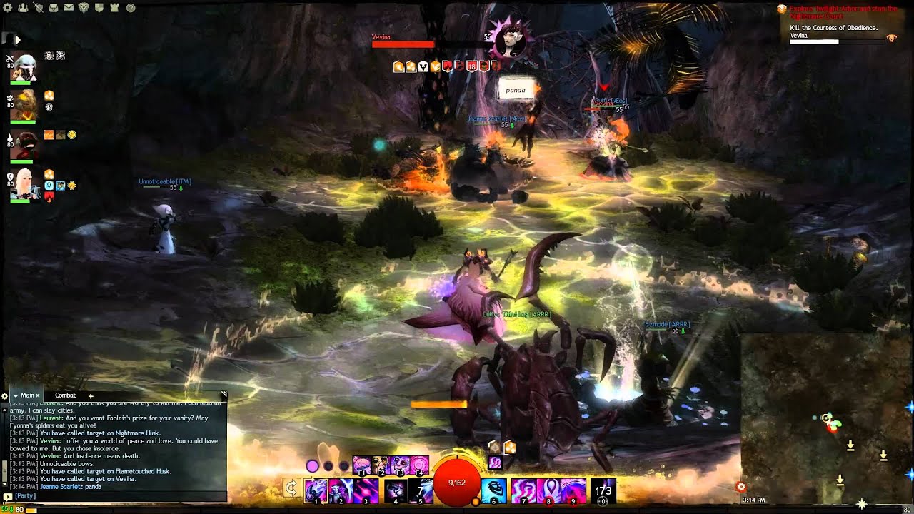 GW2 Vevina Twilight Arbor Explorable mode
