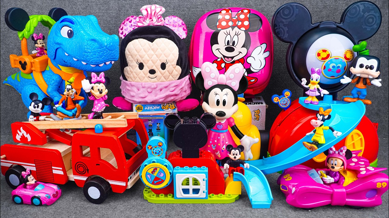 Satisfying with Unboxing Disney Minnie Mouse Pink Clubhouse Playset | Review Toys ASMR