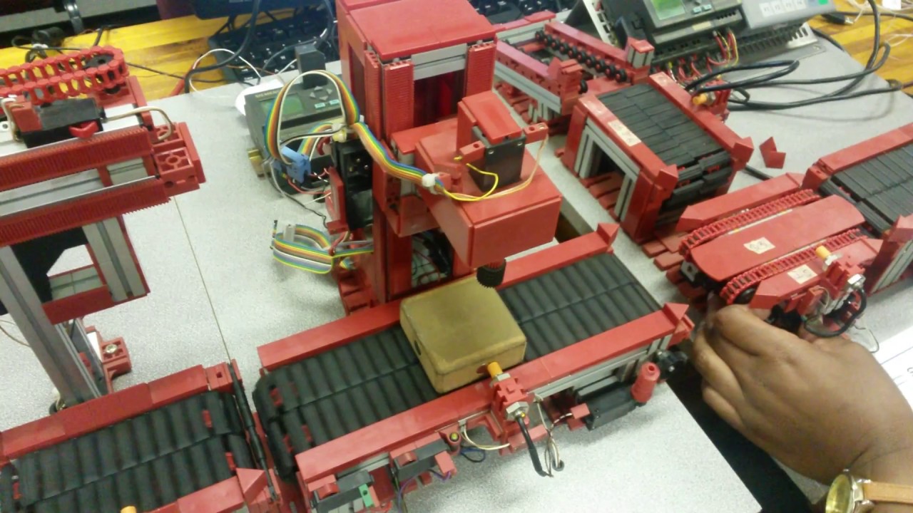 Mechatronics engineering project, factory production line, Automation (at campus)