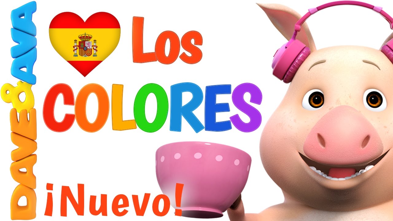 🌈 Сanciones Infantiles | La Canción de los Colores| Canciones Infantiles en Español de Dave y Ava 🌈