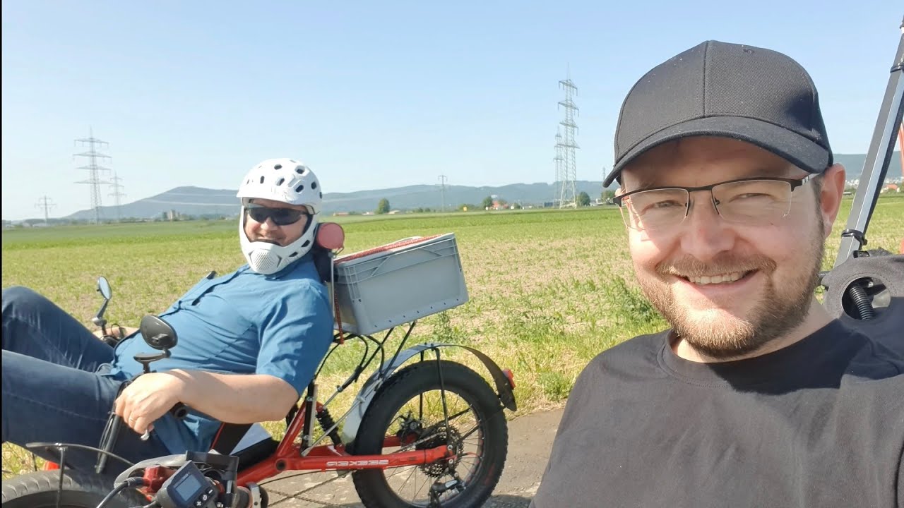 Dual Fat Bike unterwegs mit 2 Fat Trikes