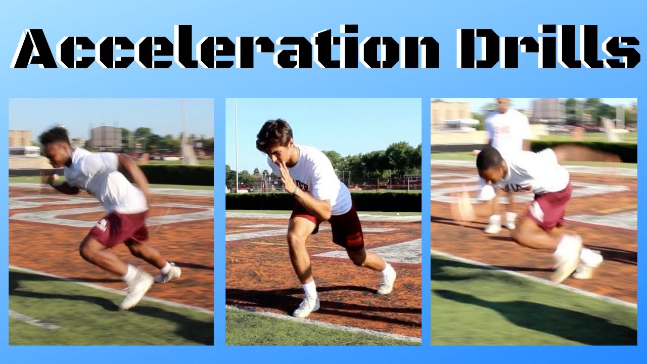 5 Acceleration Drills To Run Faster & Increase Speed with limited space and equipment.