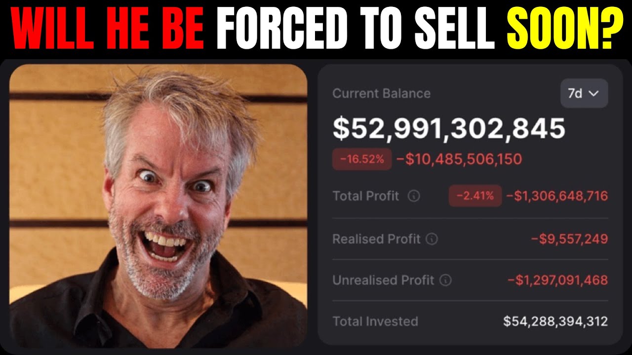Michael Saylor Is Officially Sitting On $1.5 Billion Bitcoin Loss...