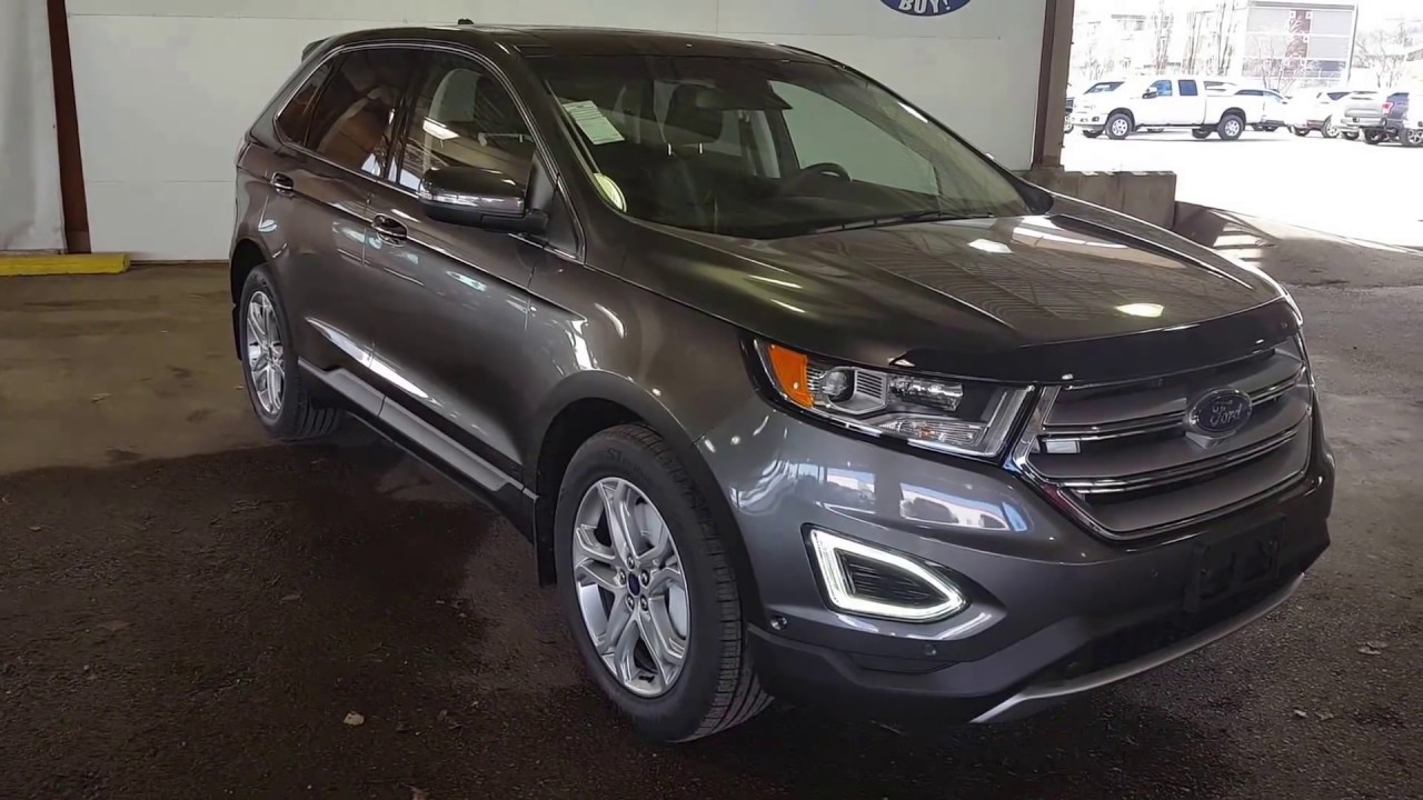 Gray 2017 Ford Edge Titanium AWD Review Prince George BC - Prince George Motors