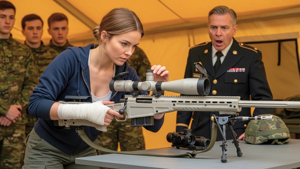 SEAL Colonel Shamed the Female Mechanic — Until She Calibrated a Sniper Rifle with One Hand Blindly