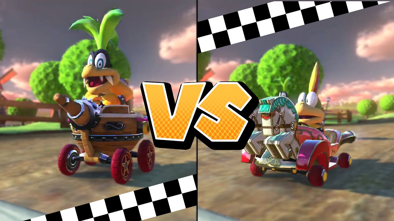 Mario Kart 8 Deluxe - Multiplayer - Iggy vs Lemmy (Shell Cup Mirror)