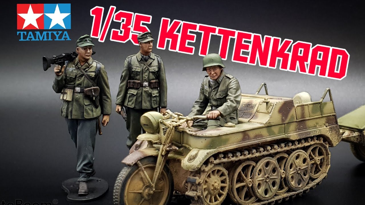Tamiya 1/35 Kettenkraftrad and Figures | New Tool | Full Build