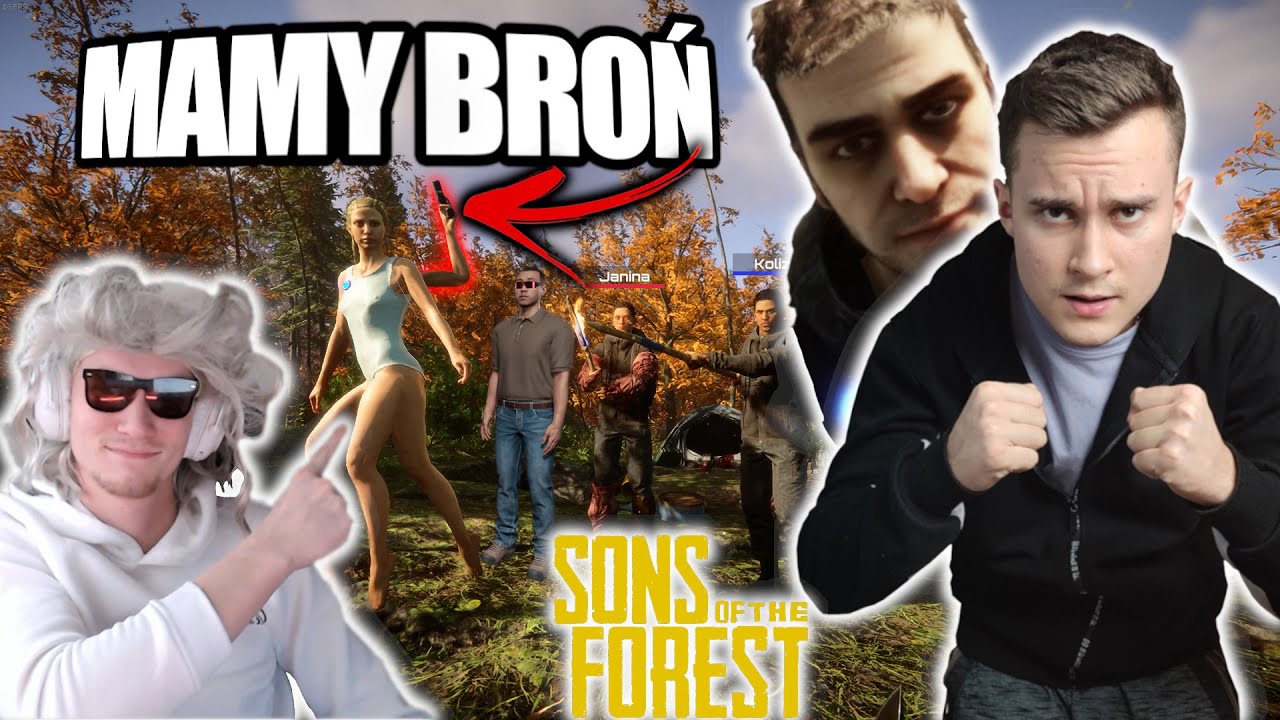 ZNALEŹLIŚMY BROŃ I DALIŚMY JĄ VIRGINII😁REKIN ZAATAKOWAŁ KOLIZA😂SONS OF THE FOREST