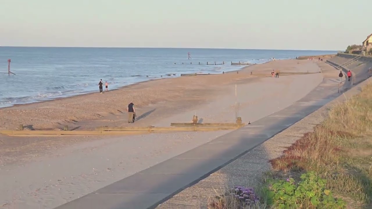 A Peaceful Stroll Along Walcott Beach, Norfolk