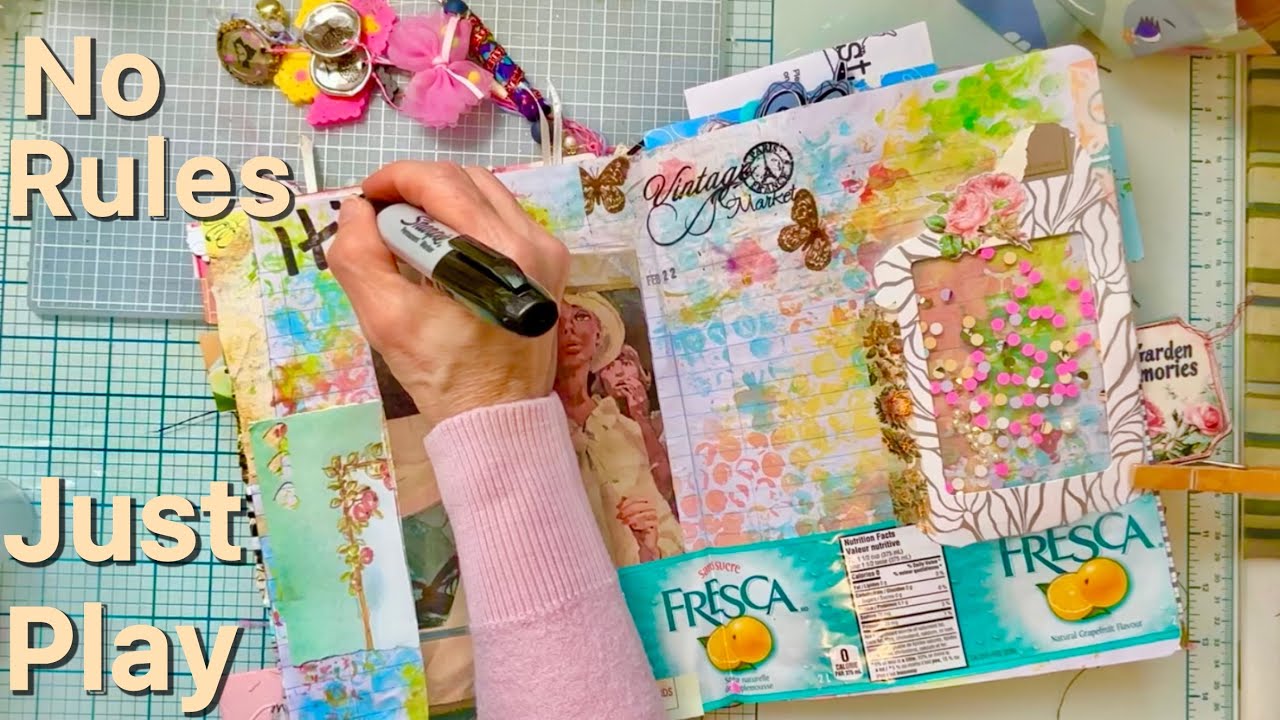 Composition Glue Book, Art Journal: Spontaneous Ideas