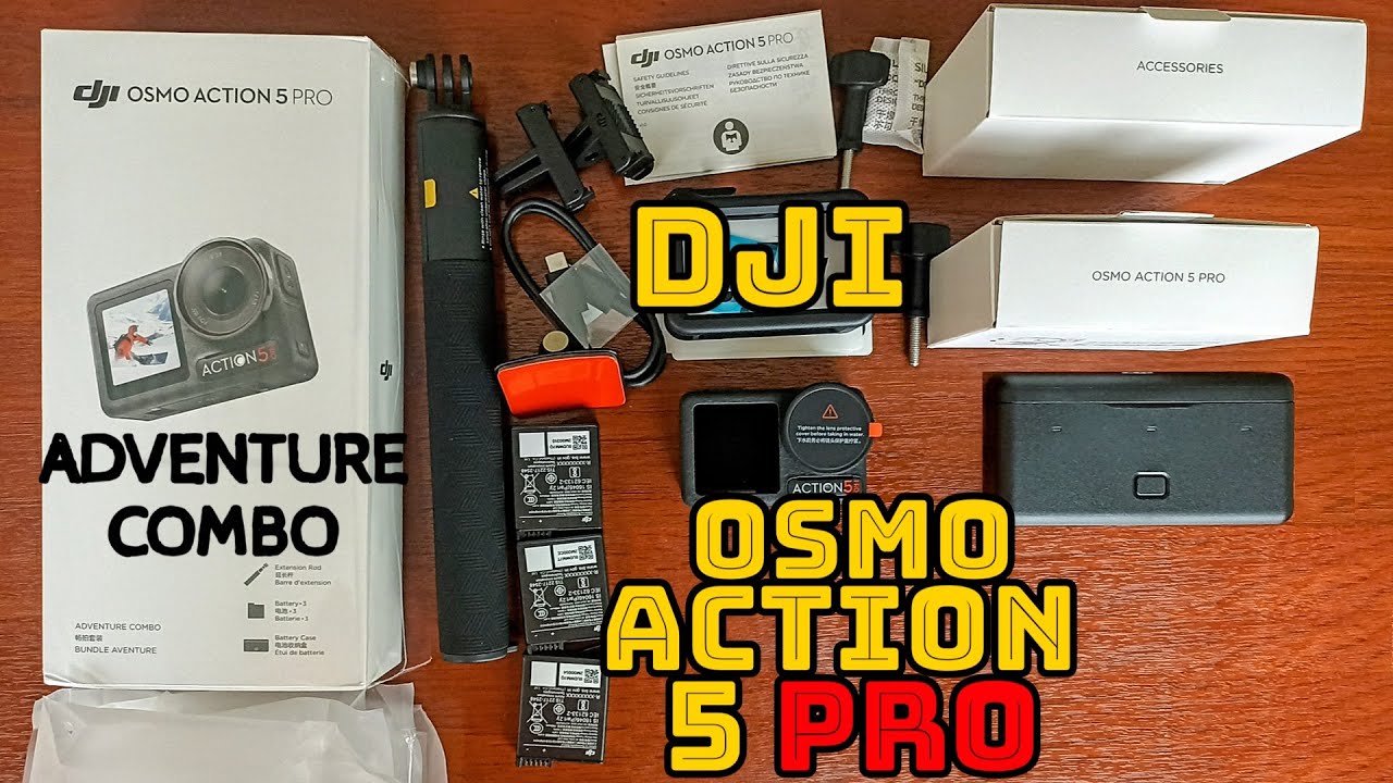 Así es la #DJI #Osmo Action 5 pro Adventure Combo | #Unboxing detallado | Esto trae la #caja