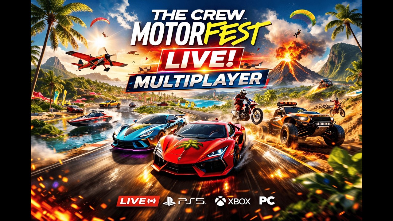 The Crew Motorfest LIVE 🔴 First Time Multiplayer – Let’s See Who’s Fastest!