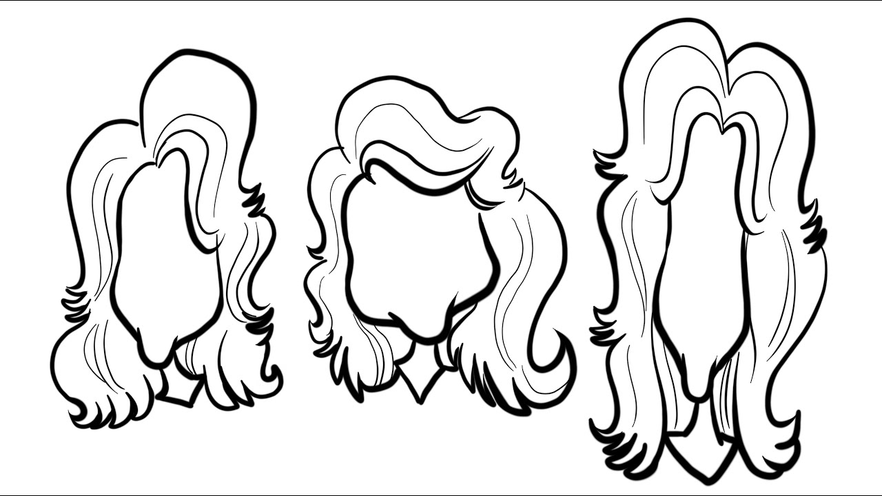 Drawing hair for Caricatures (female edition)