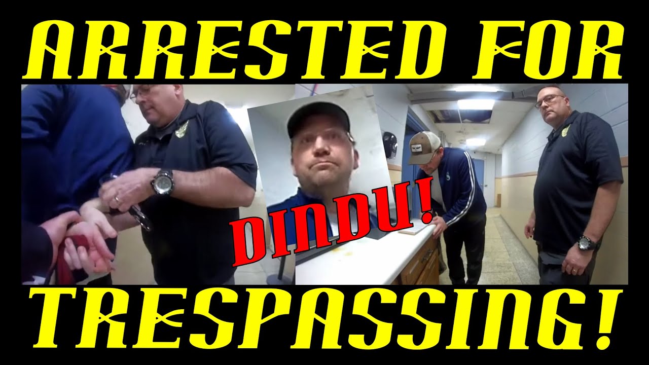 Frauditor Arrested For Criminal Trespassing at City Hall!