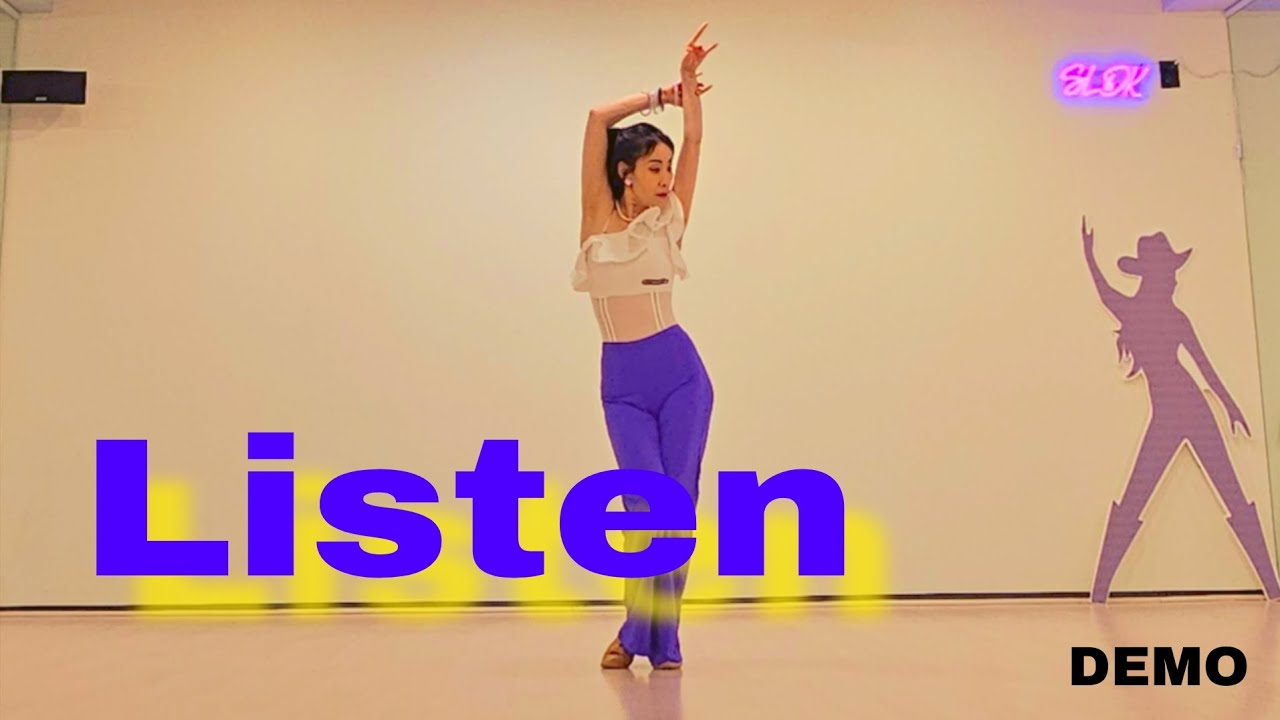 Listen Linedance by Sue (Demo)[Choreo Sukyung Son]/스타일리쉬한 음악에 힙스웨이와 힙범핑이 매력적인 쉽고 재미있는 중급댄스 ~ 