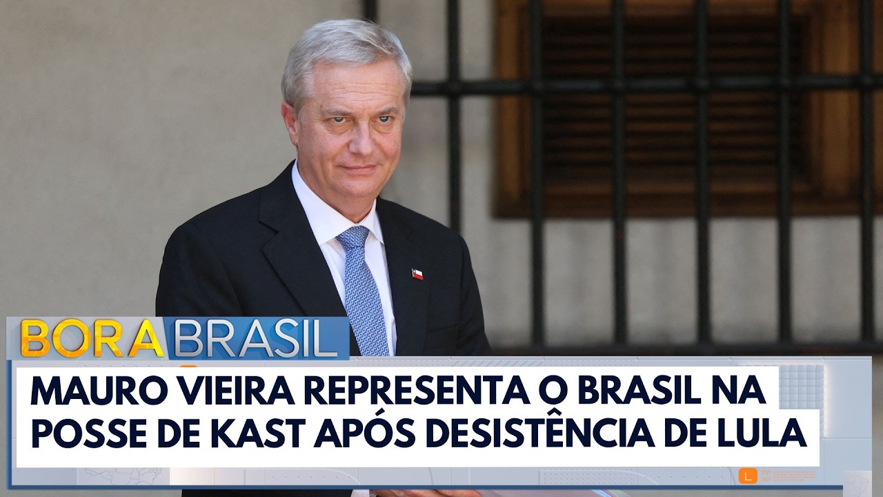 Mauro Vieira representa o Brasil na posse de Kast após desistência de Lula | Bora Brasil