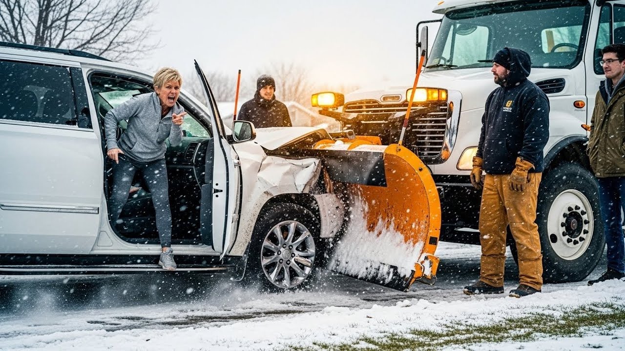 HOA Karen Slammed Into My Plow Truck In The Snow, Then Demanded I Pay Her Insurance Deductible