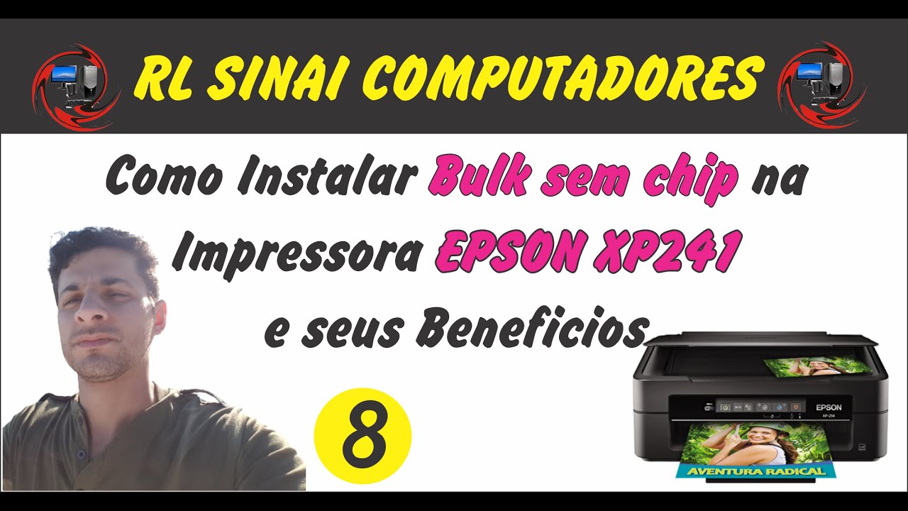 Como Colocar bulk Sem chip Epson XP241