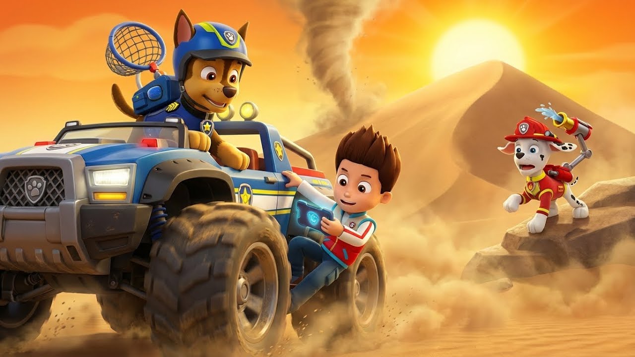 PAW Patrol: Rescue Wheels – The Desert Dune Dash! 🏜️🛞 | Monster Cruiser Rescue, Shifting Sands!