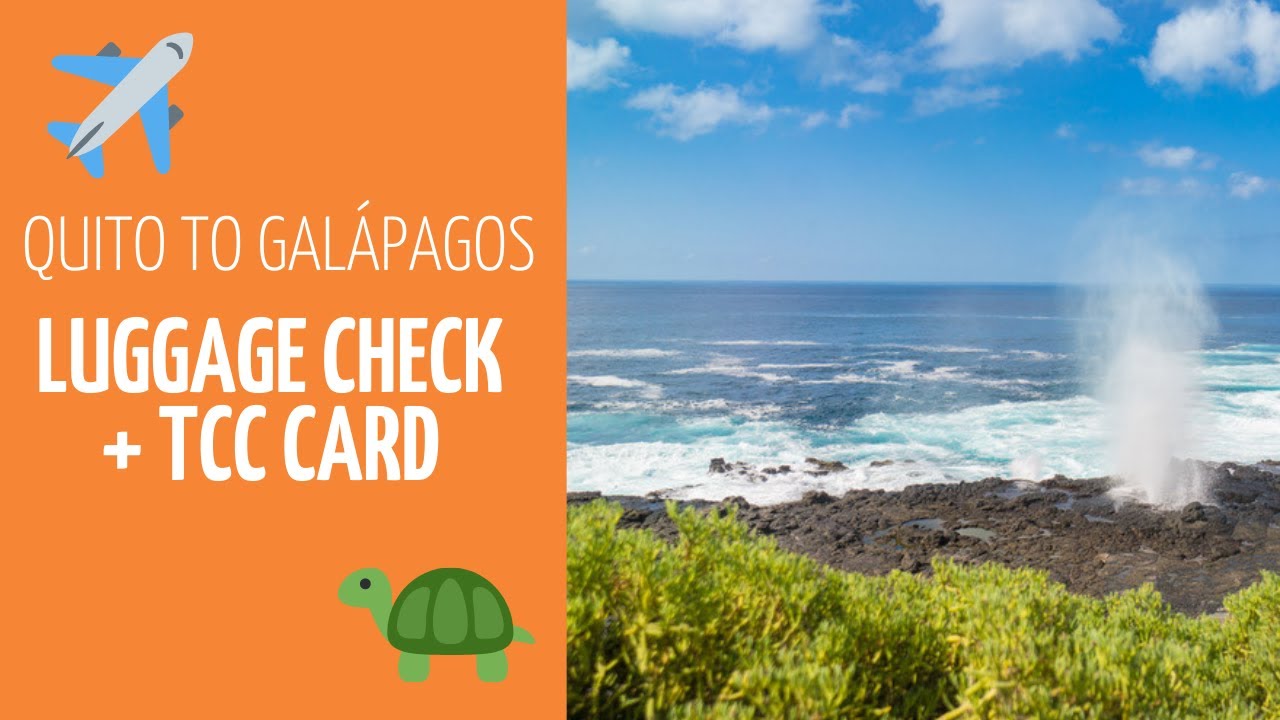 Arrival at Quito Airport: SICGAL Luggage Check and TCC Card for your flight to Galápagos