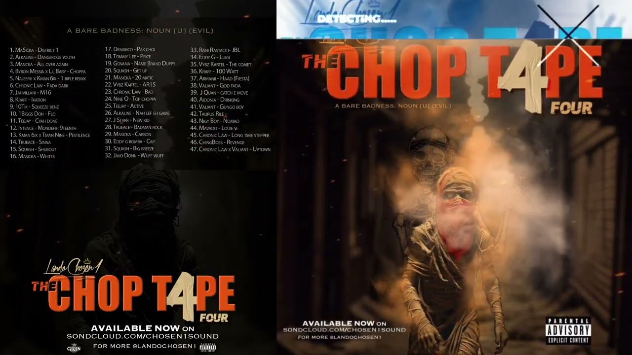 ChopTape vol 4 (NEW DANCEHALL MIX) by Lando Chosen 1 [Vybz Kartel, Masicka Alkaline, Chronic Law]