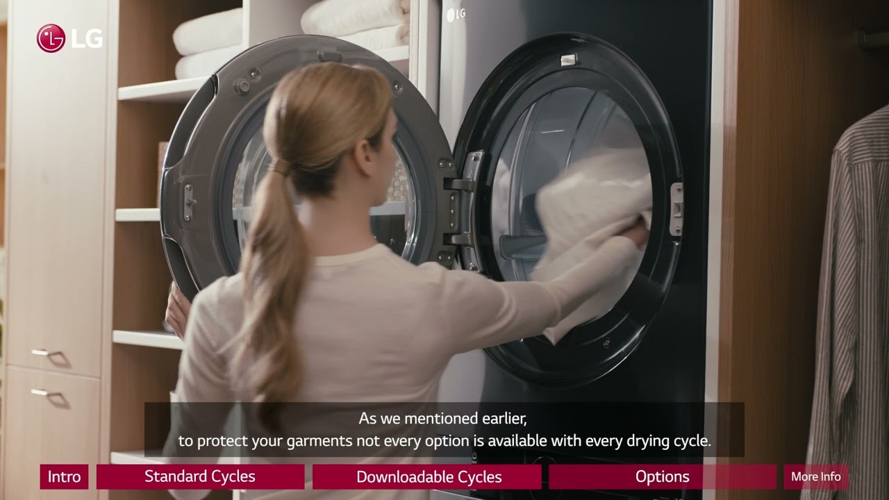 [LG Dryers] Cycles and Options