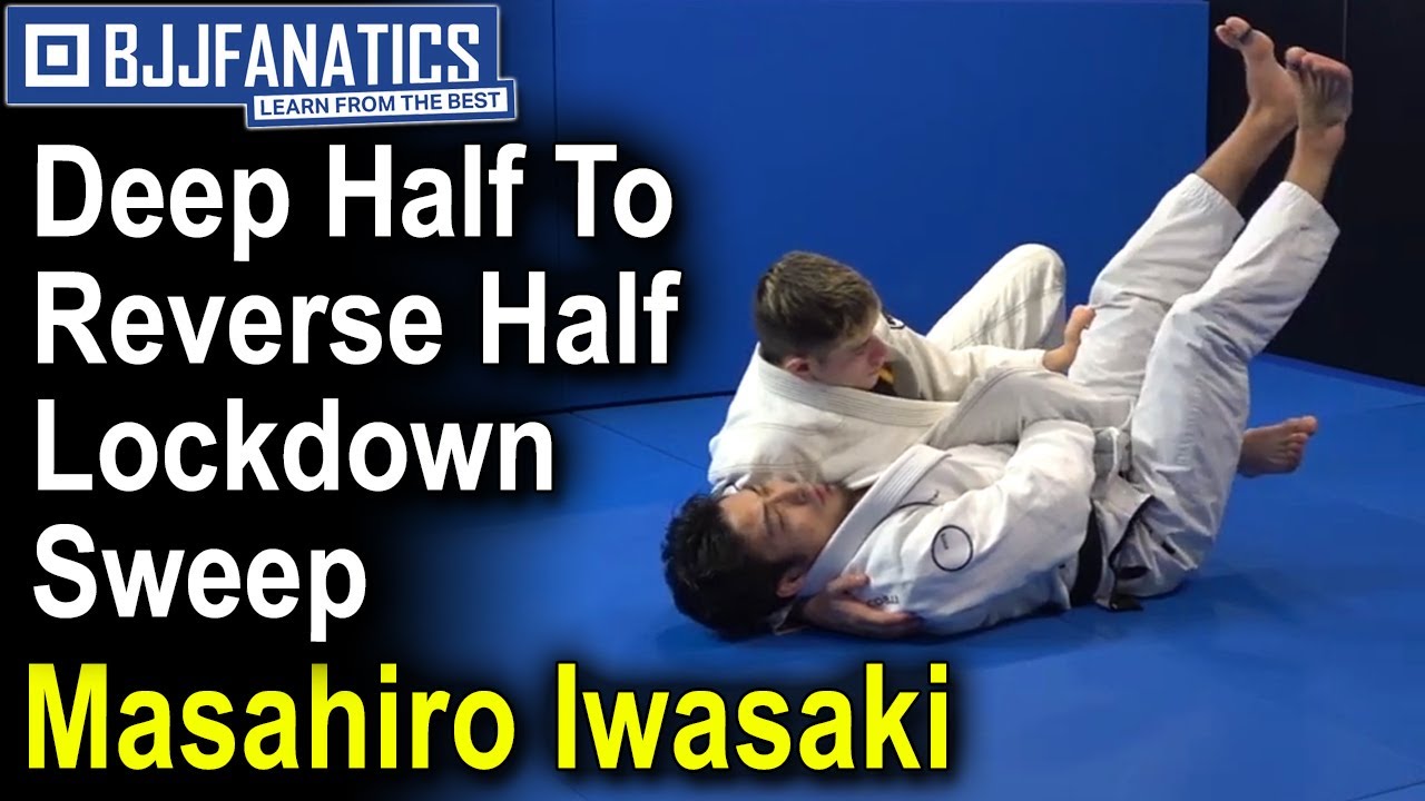 BJJ Moves - Deep Half To Reverse Half Lockdown Sweep by Masahiro Iwasaki