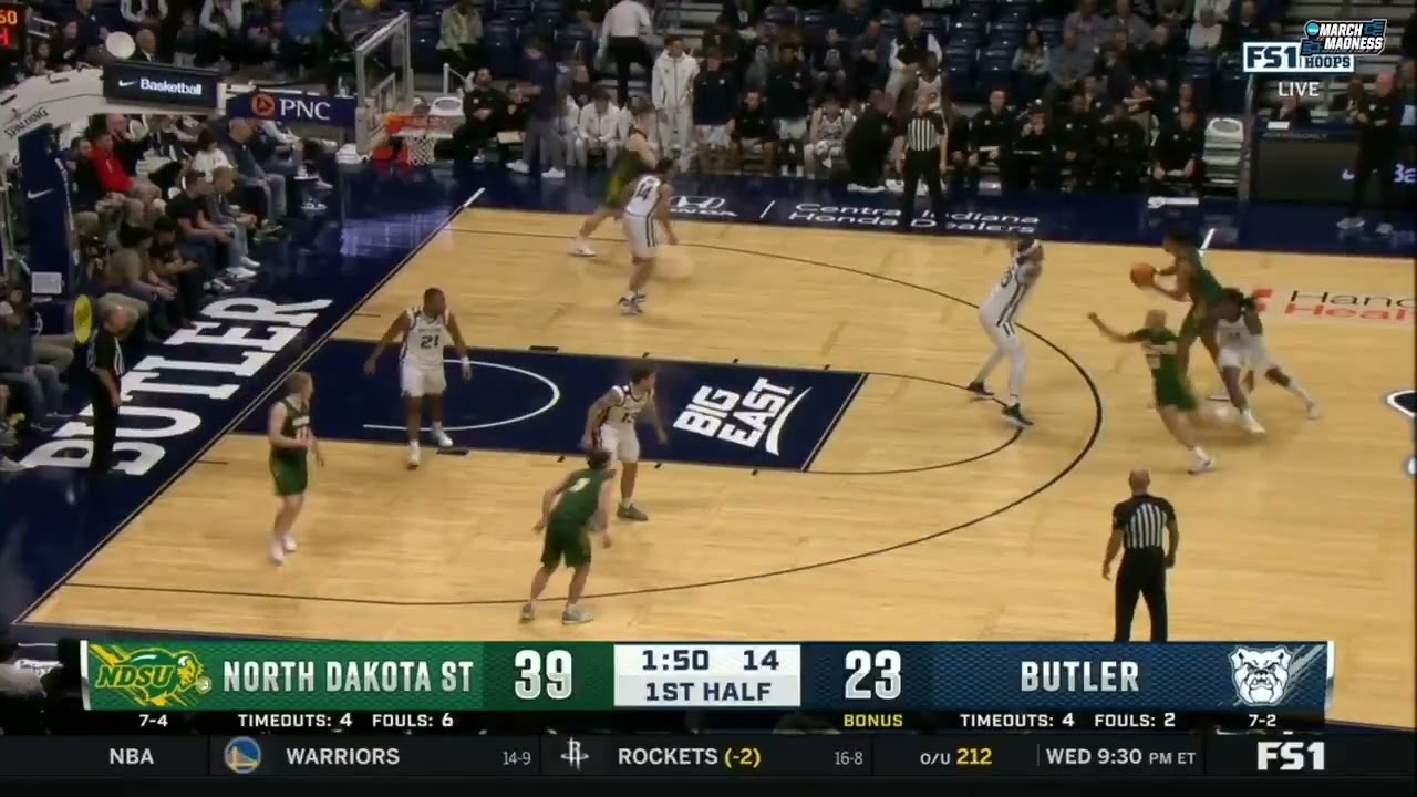 NCAA March Madness - Jacari White was on FIRE tonight 🔥 NDSUmbb upset win VS Butler 🪣
