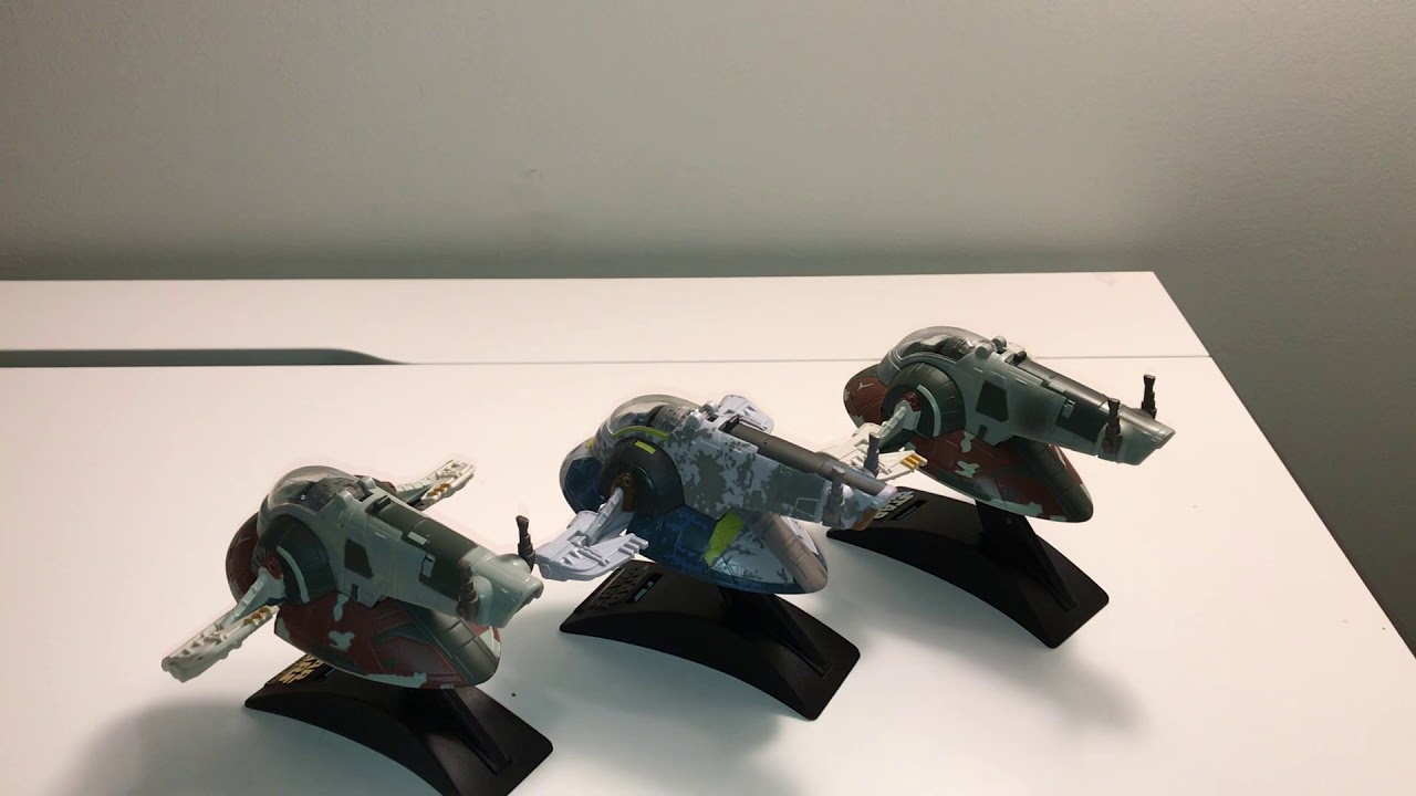 Star Wars Micro Machines Action Fleet Slave 1 Variants