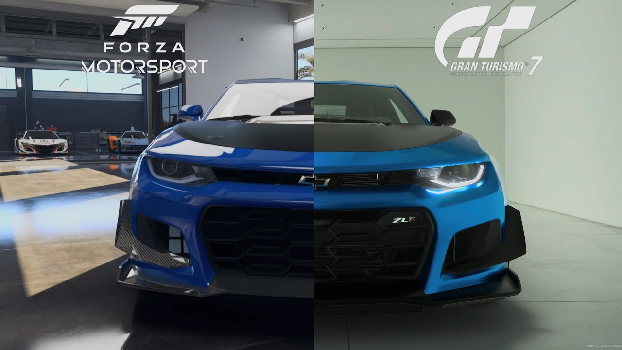 Gran Turismo 7 Vs FM 2023 Comparison - Chevrolet Camaro ZL1 1LE '18 Sounds & Graphics